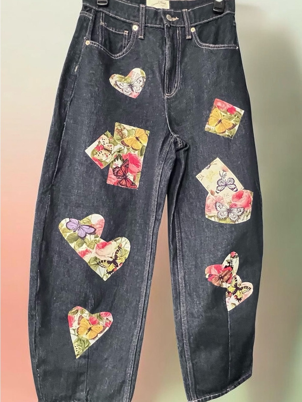 Aloha Refashioned/Upcycle Universal Thread Barrel Jeans | Size 4